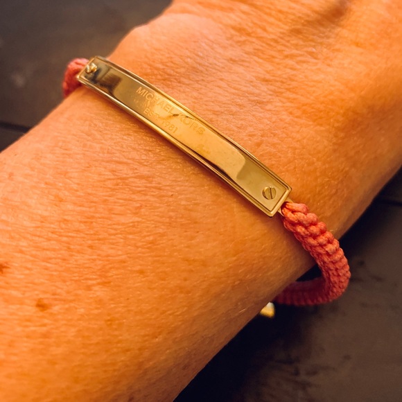 MK Pink Macramé Cord Bracelet - Picture 4 of 4